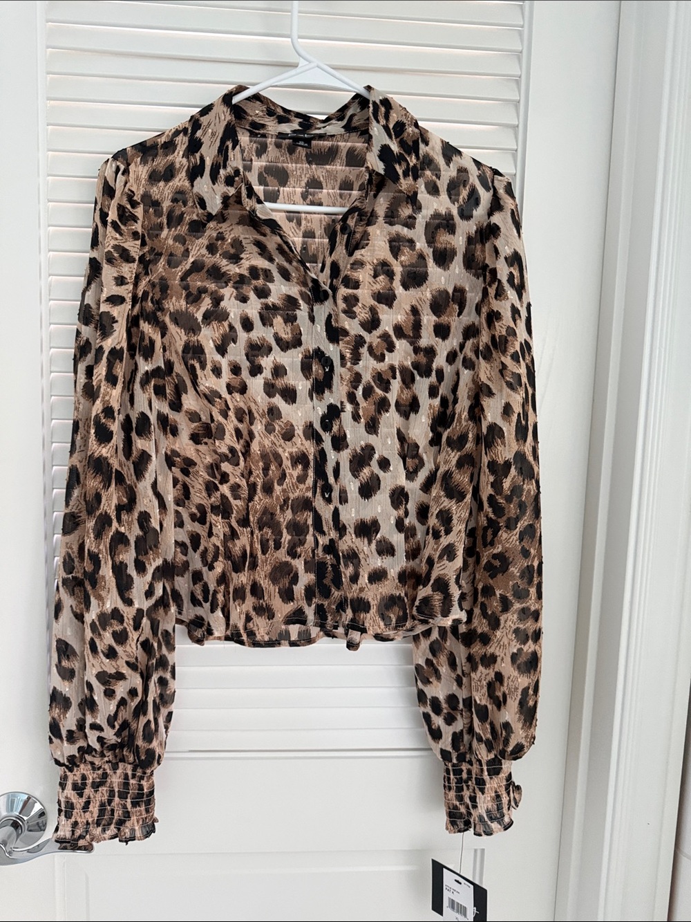 Leopard print blouse
